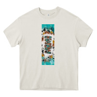 Cream mimi sunflower cowhide leopard  pen wrap Heavy Core Tee - Artiststas