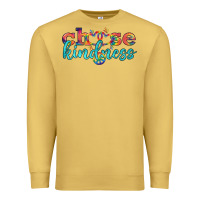 Antique Gold Lgbtq Choose Kindness With Heart And Peace Premium Sweatshirt - BundleAndBundleShop