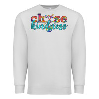 Dove Grey Lgbtq Choose Kindness With Heart And Peace Premium Sweatshirt - BundleAndBundleShop
