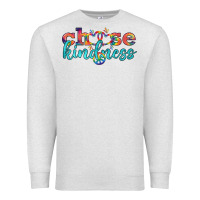 Oatmeal Heather Lgbtq Choose Kindness With Heart And Peace Premium Sweatshirt - BundleAndBundleShop