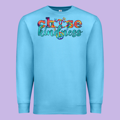 Lgbtq Choose Kindness With Heart And Peace Premium Sweatshirt Designed By Bundleandbundleshop