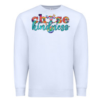 White Lgbtq Choose Kindness With Heart And Peace Premium Sweatshirt - BundleAndBundleShop