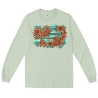 Matcha wood leather background Long Sleeve Tee - AdoDesignShop