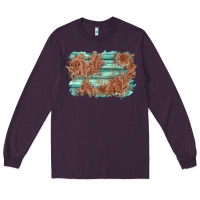 Plum wood leather background Long Sleeve Tee - AdoDesignShop