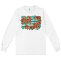 White wood leather background Long Sleeve Tee - AdoDesignShop