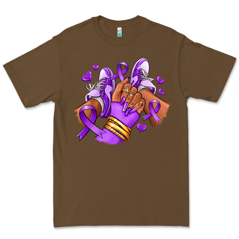 Domestic Violence Afro Girl Sneakers Premium Tee by RanaPortraitStore | Teevron