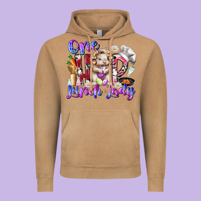 One Hop Lunch Day Vintage Hoodie Designed By Racoondesign