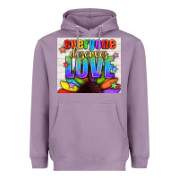 Lavender Everyone Deserves Love Pride LGBTQ+ Tumbler Heavyweight Hoodie - BundleAndBundleShop