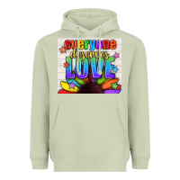 Matcha Everyone Deserves Love Pride LGBTQ+ Tumbler Heavyweight Hoodie - BundleAndBundleShop