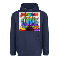 Everyone Deserves Love Pride Lgbtq+ Tumbler Heavyweight Hoodie | Teevron
