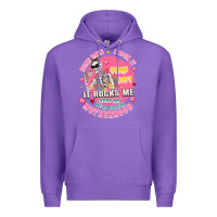 Purple funny motherhood Premium Hoodie - JahusDesignShop