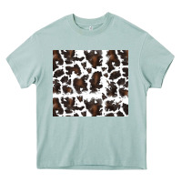 Arona cowhide pattern Heavy Core Tee - RanaPortraitStore