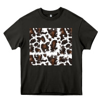 Asphalt cowhide pattern Heavy Core Tee - RanaPortraitStore