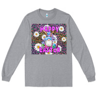 Heather Grey easter happy easter gnomes bunny daisys Long Sleeve Tee - Artiststas