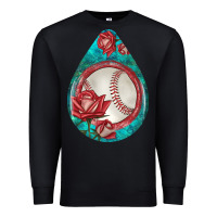 Black baseball and western roses teardrop  7 Premium Sweatshirt - BundleAndBundleShop