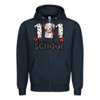 Navy 101 days of school Zipper Hoodie - MaliasSmallBusiness