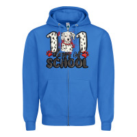 True Royal 101 days of school Zipper Hoodie - MaliasSmallBusiness