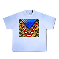 Grape Ice american sunflower and camouflage Urban Heavy Tee - AdoDesignShop