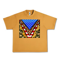 Peanut Butter american sunflower and camouflage Urban Heavy Tee - AdoDesignShop
