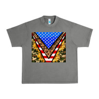 Tornado american sunflower and camouflage Urban Heavy Tee - AdoDesignShop