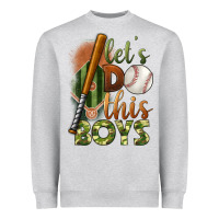 Heather Grey let's do this boys field baseball Heavyweight Sweatshirt - BundleAndBundleShop