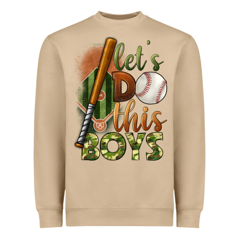 Let's Do This Boys Field Baseball Heavyweight Sweatshirt by BundleAndBundleShop | Teevron