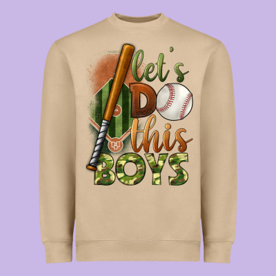 Let's Do This Boys Field Baseball Heavyweight Sweatshirt Designed By Bundleandbundleshop