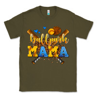 Army Green ballpark mama Classic Tee - AdoDesignShop