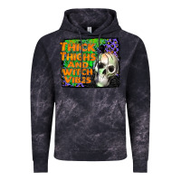 Cloud Black thick thighs and witch vibes Vintage Hoodie - JahusDesignShop