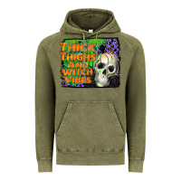 Vintage Olive thick thighs and witch vibes Vintage Hoodie - JahusDesignShop