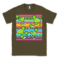 Army Green margarita serape seamless pattern Classic Tee - BundleAndBundleShop