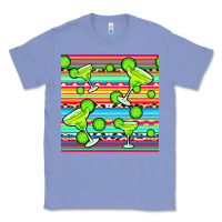 Colony Blue margarita serape seamless pattern Classic Tee - BundleAndBundleShop