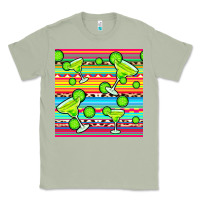 Matcha margarita serape seamless pattern Classic Tee - BundleAndBundleShop