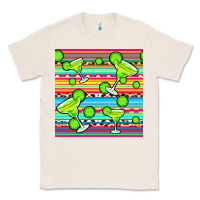 Natural margarita serape seamless pattern Classic Tee - BundleAndBundleShop