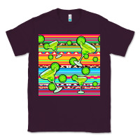 Plum margarita serape seamless pattern Classic Tee - BundleAndBundleShop