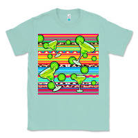 Seafoam margarita serape seamless pattern Classic Tee - BundleAndBundleShop