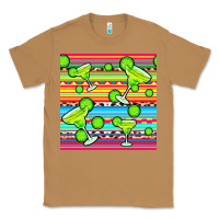 Toasted Coconut margarita serape seamless pattern Classic Tee - BundleAndBundleShop