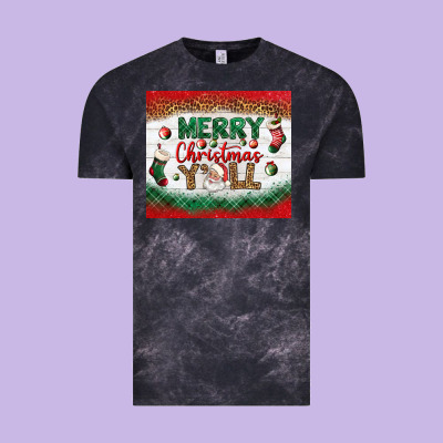 Merry Christmas Y'all Tumbler Vintage Tee Designed By Bundleandbundleshop