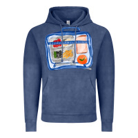 Vintage Denim lunchbox fa element Vintage Hoodie - FaDigitalArtStudio
