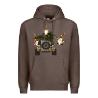 Coffee Gnomes Truck Car  Christmas Premium Hoodie - Bettercallsaul