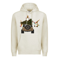 Oatmeal Heather Gnomes Truck Car  Christmas Premium Hoodie - Bettercallsaul