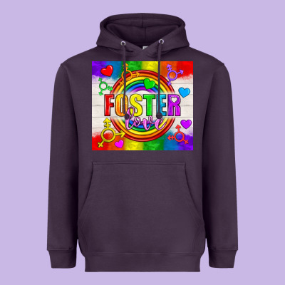Foster Love Lgbtq+ Tumbler Heavyweight Hoodie Designed By Bundleandbundleshop