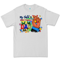 Dove Grey my child is non verbal but his dad aint afro hand Premium Tee - RanaPortraitStore