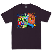 Plum my child is non verbal but his dad aint afro hand Premium Tee - RanaPortraitStore