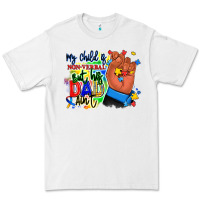 White my child is non verbal but his dad aint afro hand Premium Tee - RanaPortraitStore
