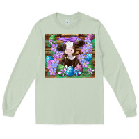 Matcha easter cow eggs flowers daisys Long Sleeve Tee - Artiststas