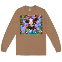 Toasted Coconut easter cow eggs flowers daisys Long Sleeve Tee - Artiststas
