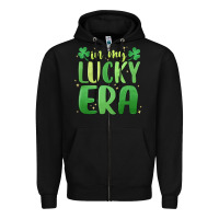 Black in my lucky era st. patrick's day Zipper Hoodie - MaliasSmallBusiness