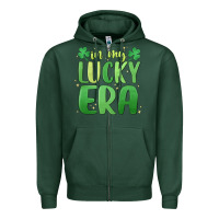 In My Lucky Era St. Patrick's Day Zipper Hoodie | Teevron