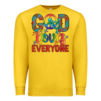 Lemon Lgbtq God Loves Everyone With Unicorn Premium Sweatshirt - BundleAndBundleShop